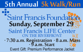 Sept 29 (Sun) - St. Francis Foundation 5k 