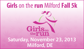 Nov 23 (Sat) - Girls on the Run Kent and Sussex (Milford) Fall 5K 