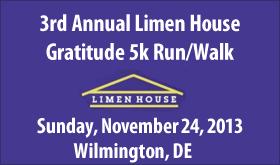 Nov 24 (Sun) - 3rd Limen House Gratitude Run 5k Run/Walk 