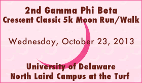 Oct 23 (Wed) - Gamma Phi Beta Moon 5k 